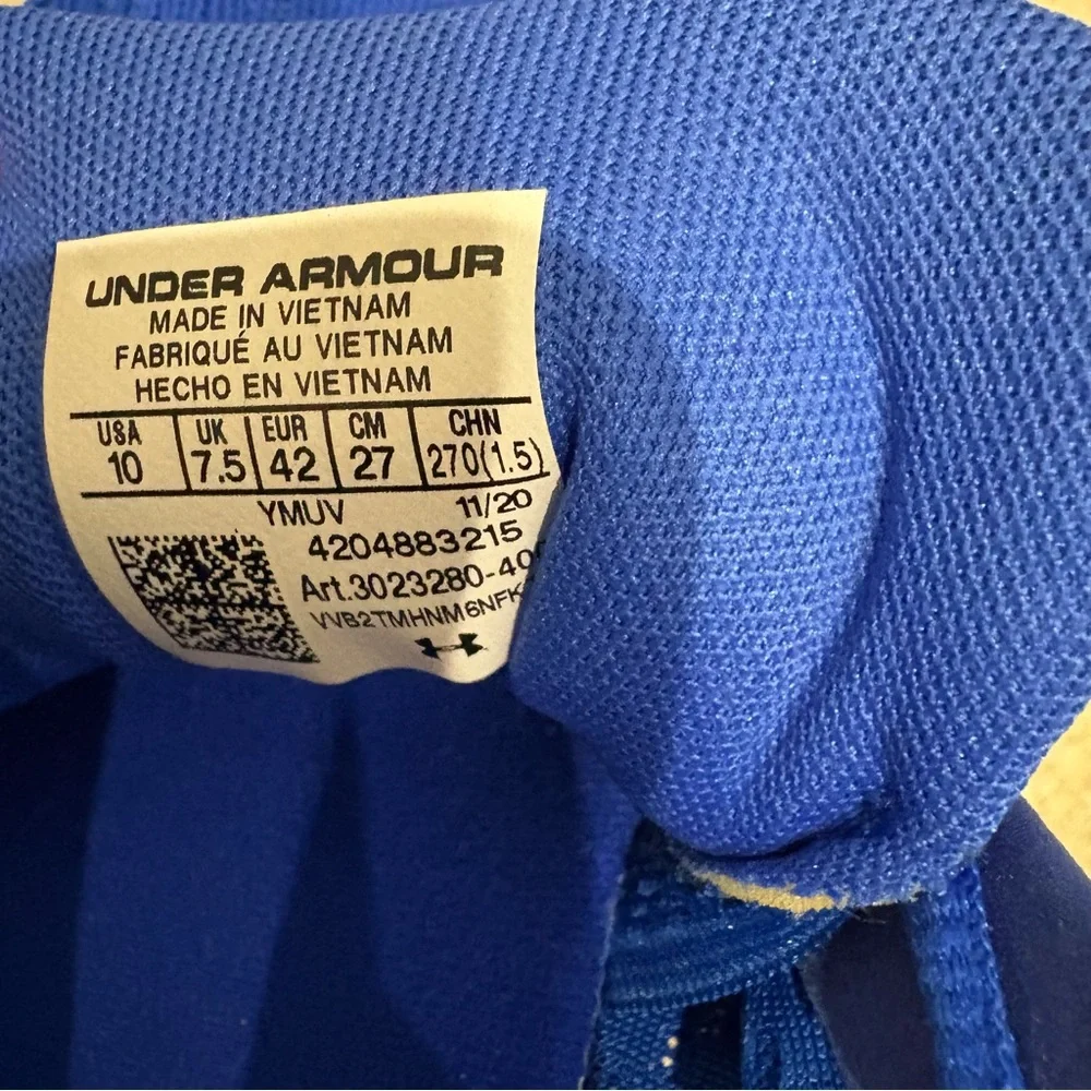 Under Armour HOVR Sonic 3 Running Shoe - Blue & White - Women's Size 10 - Picture 10 of 10